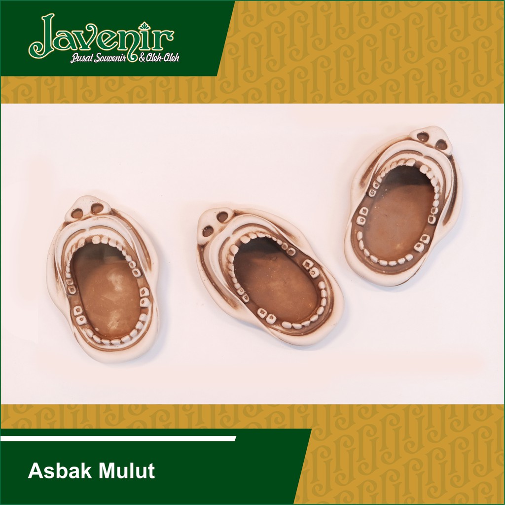 Javenir Asbak Bentuk Mulut Fiber Unik Hiasan Unik Asbak Rokok