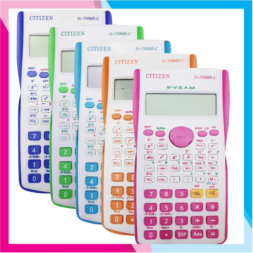 

RC - Kalkulator Sekolah Scientific Fx 350 Warna Scientific Calculator /Kalkulator Anak Sekolah