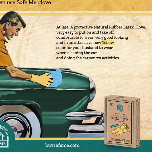 ✤ Safe Me / Industrial Gloves Yellow - M ○