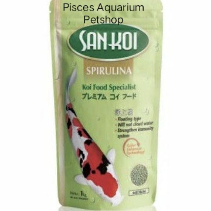 MAKANAN IKAN KOI SANKOI SPIRULINA PELET KOI
