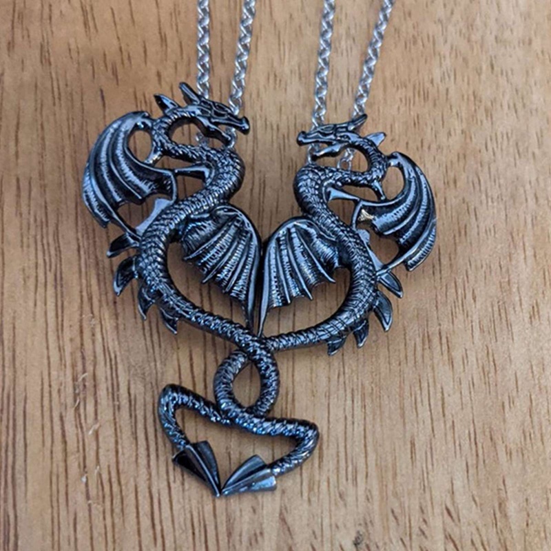 Kalung Liontin Naga Gaya Gothic Untuk Hadiah Valentine