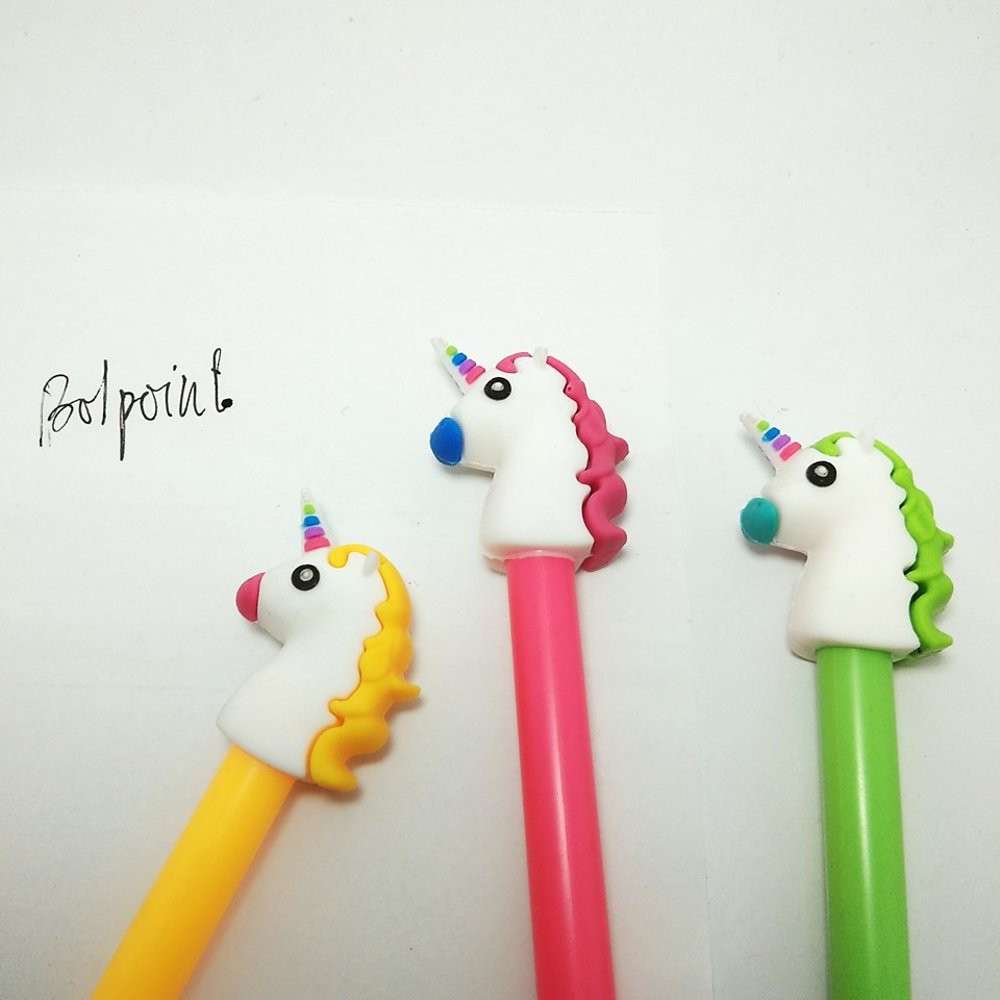 

pulpen bolpoin gel motif unicorn alat tulis kantor stationary atk anak
