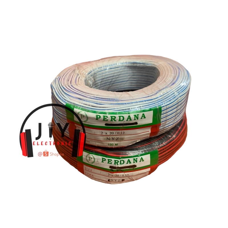 Kabel Twin Flat/ Audio Speaker/Walet/Twin Flat NYZ Perdana 2x20 (0.12)
