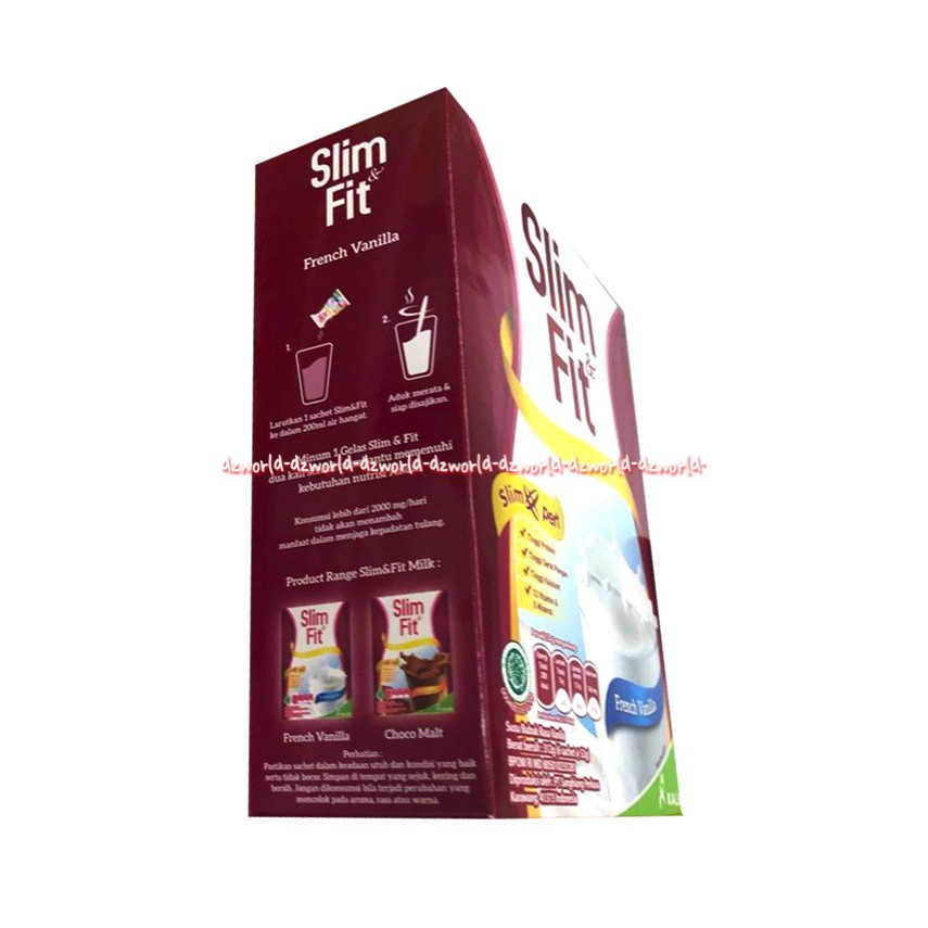 Slim fit Vanilla Kalbe Susu Diet Slime Fit Rasa Vanila French Vanilla 312gr Slim&amp;Fit