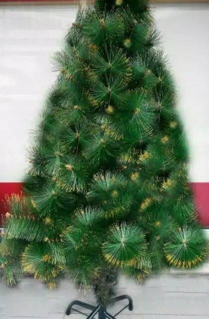 Pohon natal 5feet (1.5meter) gratis 2 tinsel (slinger)dan 6bola bola