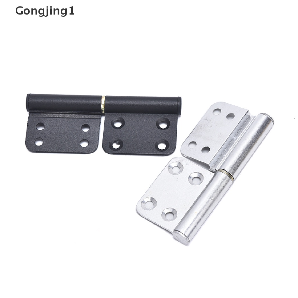 Gongjing1 X2 Engsel Pintu Bahan Aluminum Warna Hitam Ukuran 4inci Dapat Dilepas Untuk Dapur