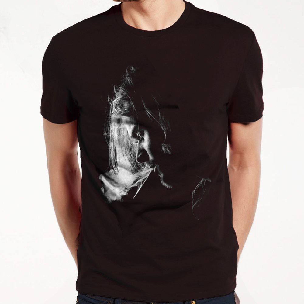 KAOS DISTRO 3D MURAH MUSIK BAND KURT COBAIN