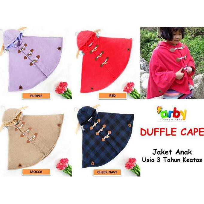 ONSALE Cuddle Me DUFFLE Cape / Jaket Anak 3 Tahun Keatas
