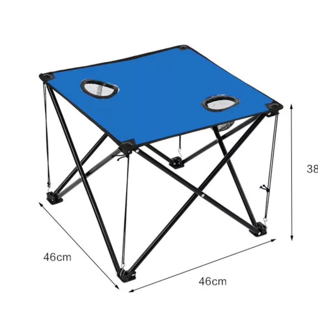 Kursi Lipat Camping Kursi Lipat Outdoor cocok untuk berpergian Portable Kursi Gunung Bangku + Meja warna TERMURAH COD