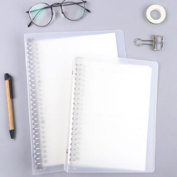 

ゅ Binder B5 Cover Transparan Grey&White ↡