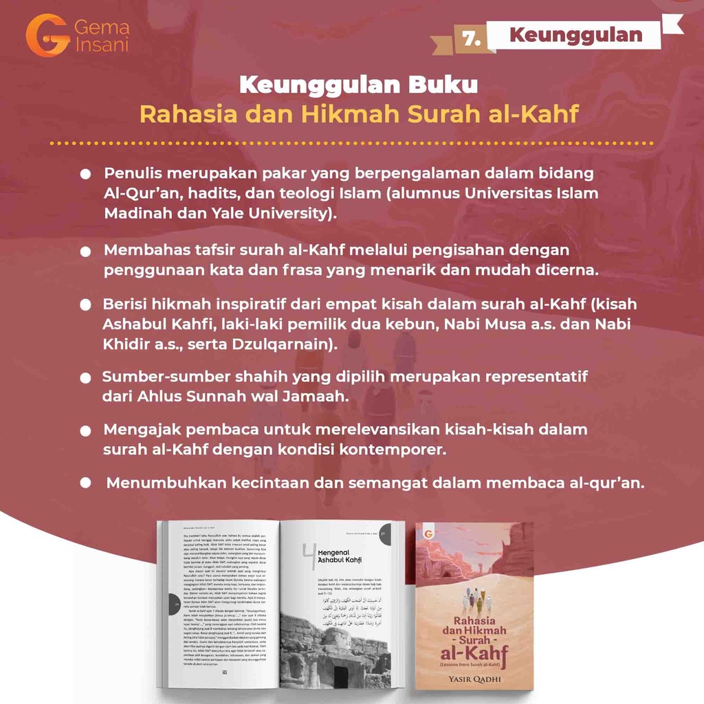 Buku Rahasia dan Hikmah Surah Al-Kahf - Gema Insani 100% Original