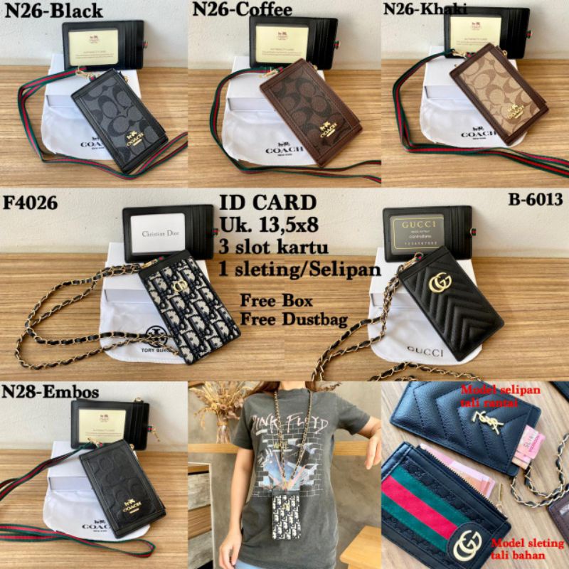 Lanyard/kartu kerja/pemegang kartu id/card holder/id card 2 side/card plate/gantungan kartu casing id card