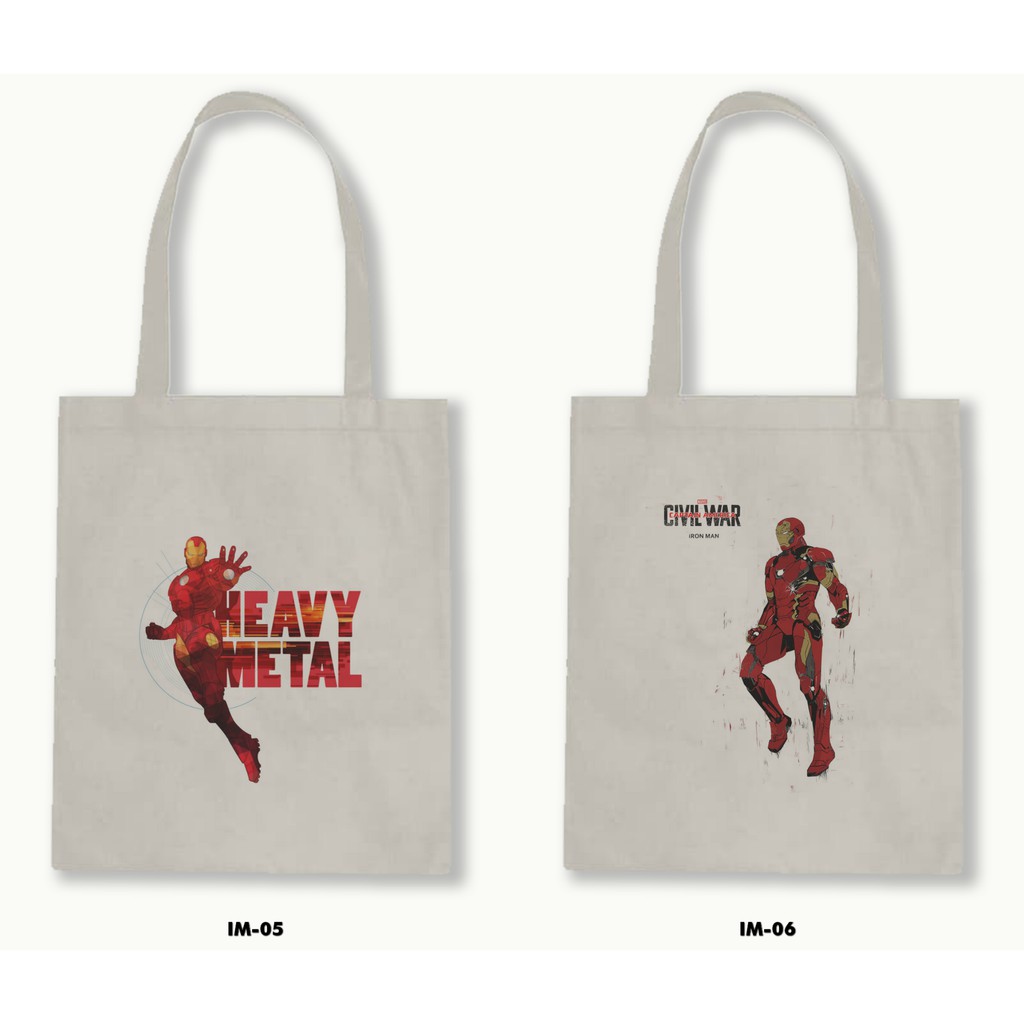 TOTE BAG BLACU - IRON MAN