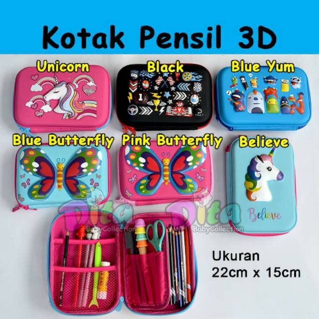 

Kotak Pensil , Tempat Pensil, Kotak Pensil Model Serbaguna Desain Kartun