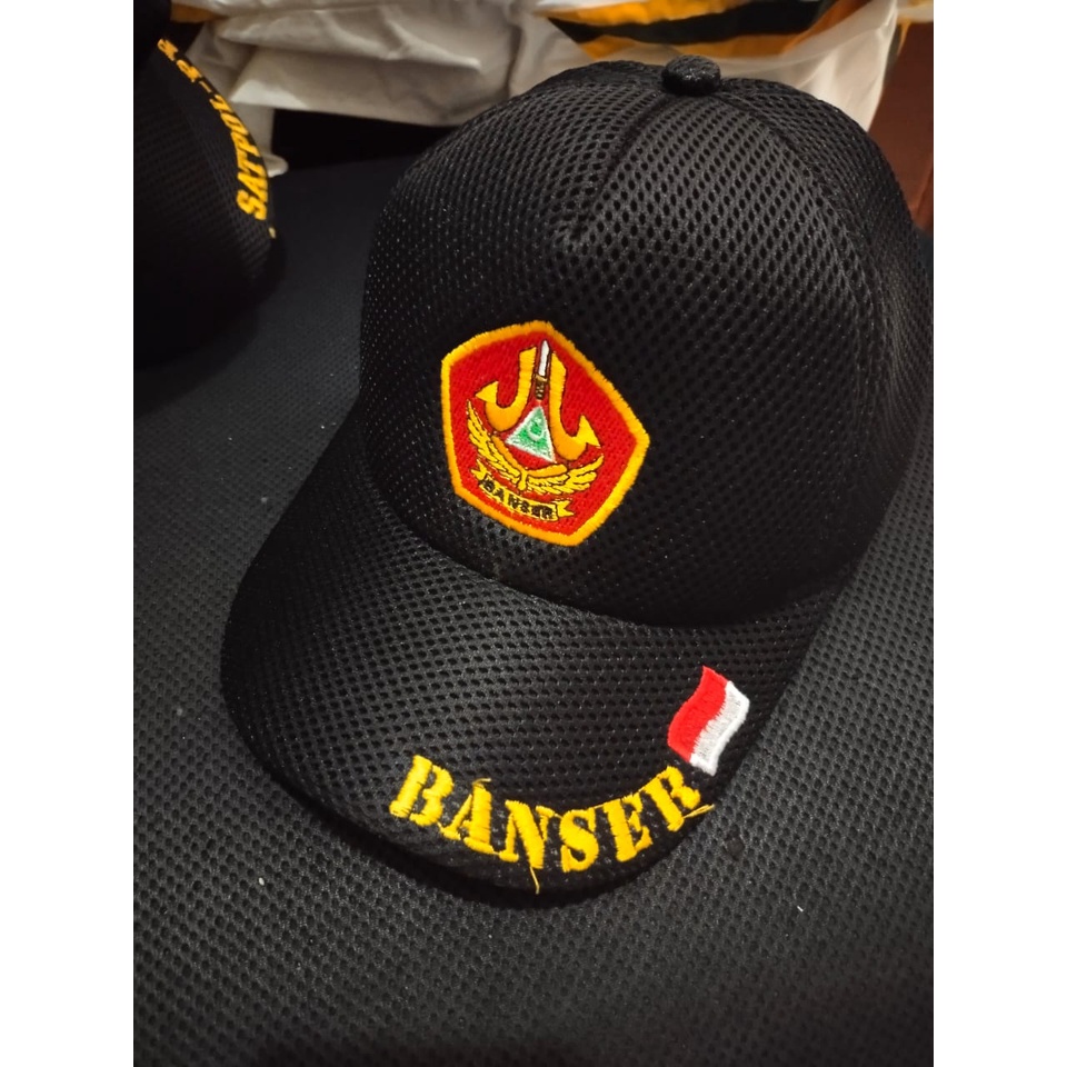 Murah (Bisa COD) Topi Banser Double Mess Bordir pria wanita dewasa bahan tebal terlaris