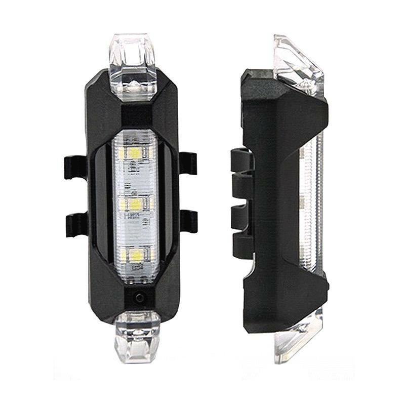 Rechargeable LED Bicycle Taillight Waterproof 4 Modes Bike Cycling Rear Safety Warning Lamp