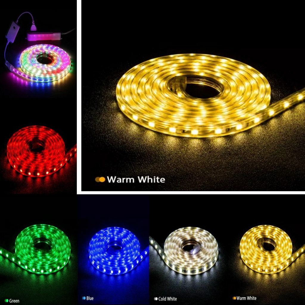 Lampu LED Strip RGB / Lampu Selang SMD 5050+FREE ADAPTOR - 5 Meter