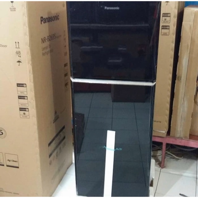 Kulkas 2 Pintu Panasonic Type NR-B229S Glass Door
