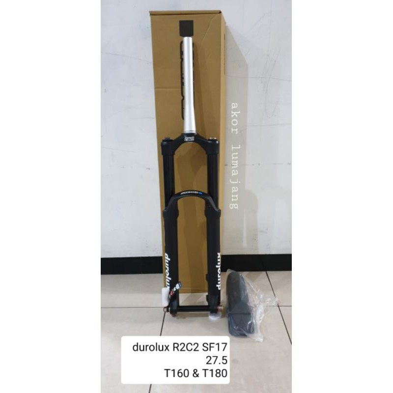 fork mtb 27.5 durolux R2C2 SF17 tapered Boost TA 20 x 110 LOR AIR T160 T180