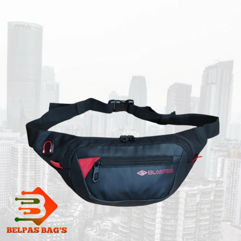 Tas pinggang waistbag tas selempang pria blasted 4448