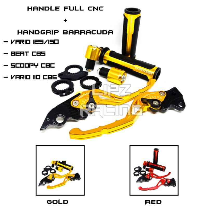 (PAKET) Handle Full cnc + Handgrip BARRACUDA