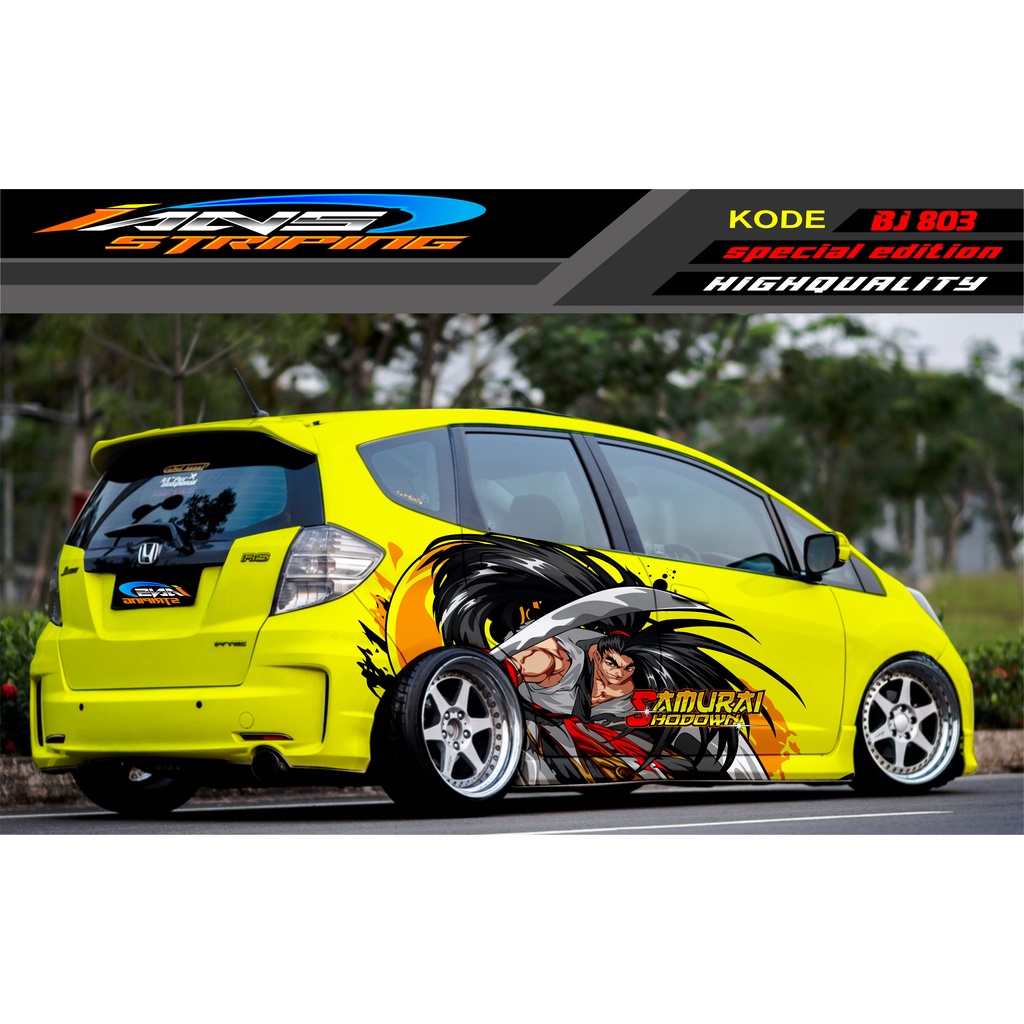 VARIASI STIKER MOBIL HONDA BRIO / JAZZ RS / MOBILIO / AGYA / YARIS / ATOS / STICKER MOBIL