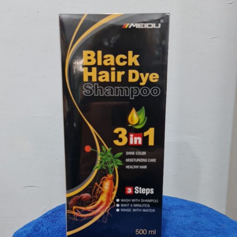 Meidu black hair dye shampoo