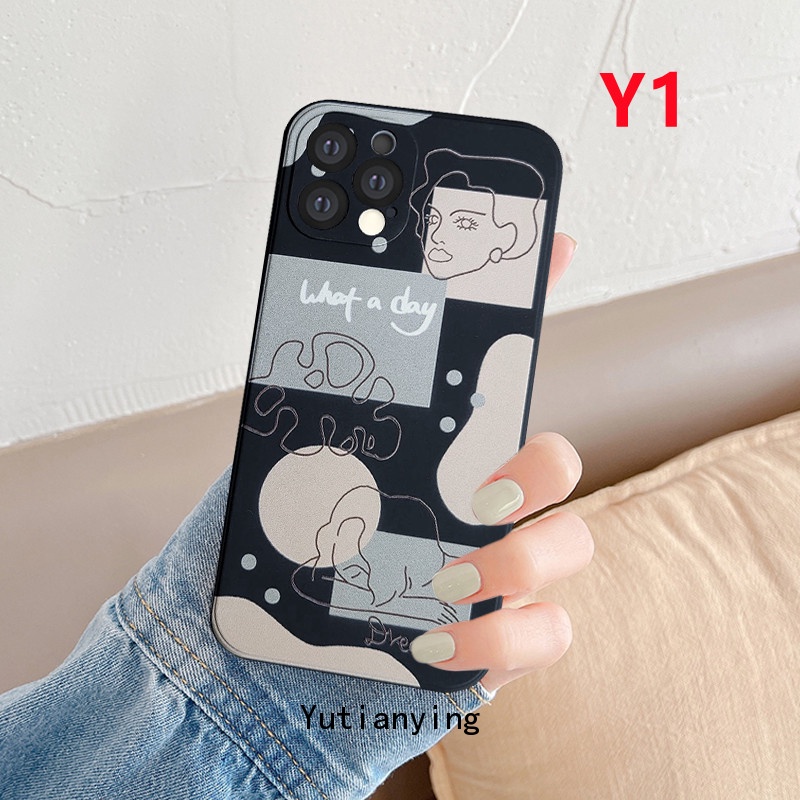 Soft Case Bahan TPU Desain Wajah Artistik Untuk Xiaomi Redmi Poco X3 Nfc X3 Pro M3 Redmi 10A 9 10 9C Nfc 9A 9T Note 9 8 10 10S