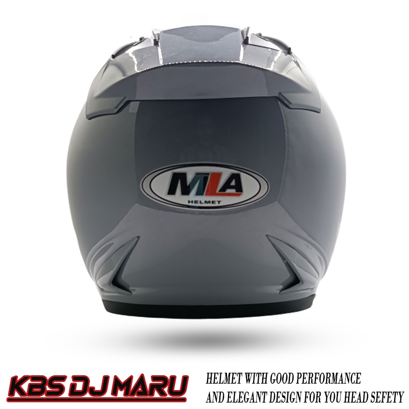 Helm Half Face MLA Polos GORILLA GREY Untuk Pria Dan Wanita Dewasa SNI COD [PREMIUM QUALITY PRODUCT]