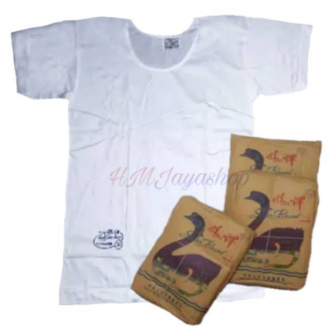 Kaos Dalam Pria Lengan Pendek  Kaos Oblong  Pria Swan Ori