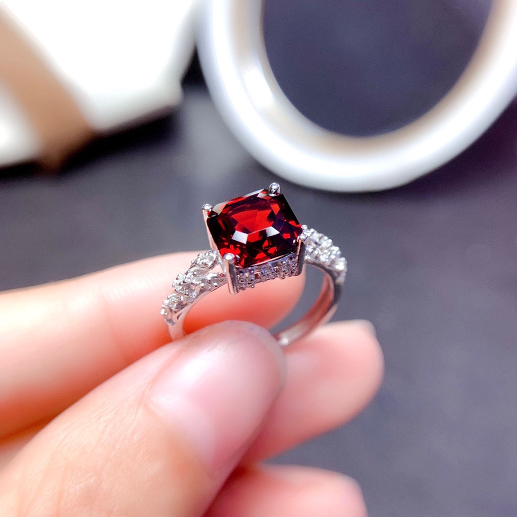 Hu Hu Hu Hu Hu Alat Bantu Pasang Kacamata♡ Cincin Model Terbuka Desain Geometri Hias Berlian Imitasi Untuk Wanita