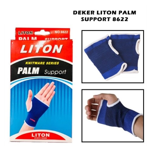 8622 Deker Pergelangan Tangan Pelindung Sarung Olahraga Otot Dekker Palm Support Wrist Hand - 2 Pcs