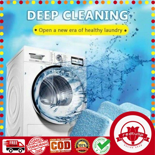 Tablet Sabun Pembersih Mesin Cuci Deep Cleaning Washing Machine Penghilang Bau Bukaan Depan Atas