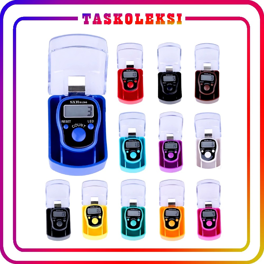 ☛TK☚ R487 Tasbih Digital LED / Tally Counter LED Lampu Free Kotak Dzikir Digital Counter Box Mika Miniatur Arab Sholat / Digital Counter LED