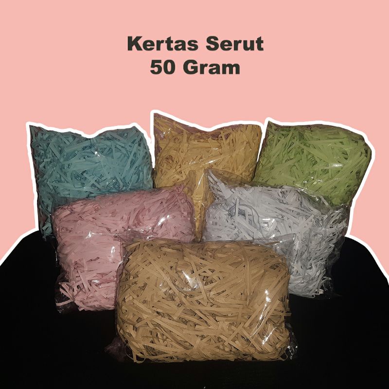 

50 Gram Kertas Serut / Kertas Cacah / Kertas untuk Packing Hampers