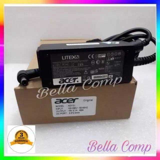 Adaptor Charger ori acer 19v 2,1a 5.5*2.5&quot;acer Z1402 Z1401 olive mini laptop X107B dst