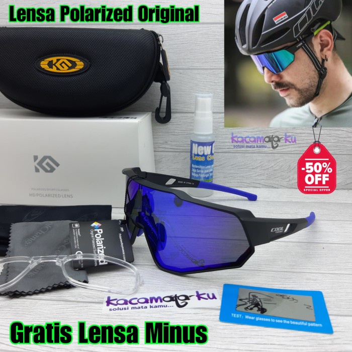 Kacamata Minus Pria - Kacamata Gowes Sepeda Lensa Minus Wanita Pria Polarized Original
