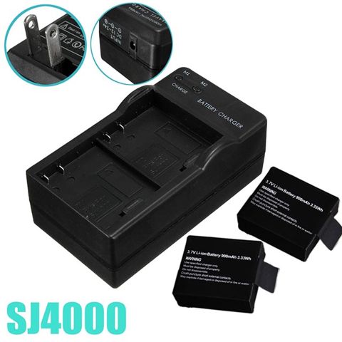 Desktop Charger 2 Battery Sportcam, W7,W9,SJ4000