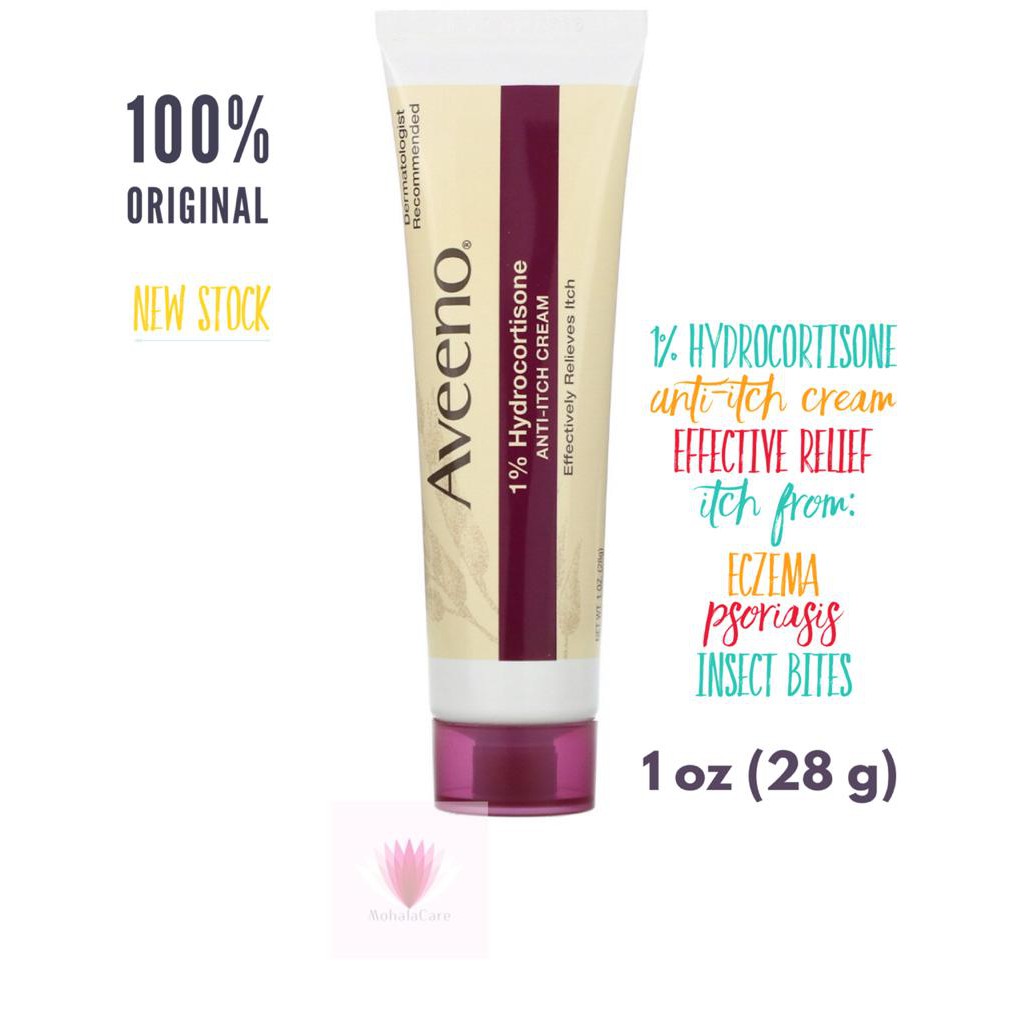 Aveeno Active Naturals, Hydrocortisone Anti-Itch Cream, 1 oz (28 g)