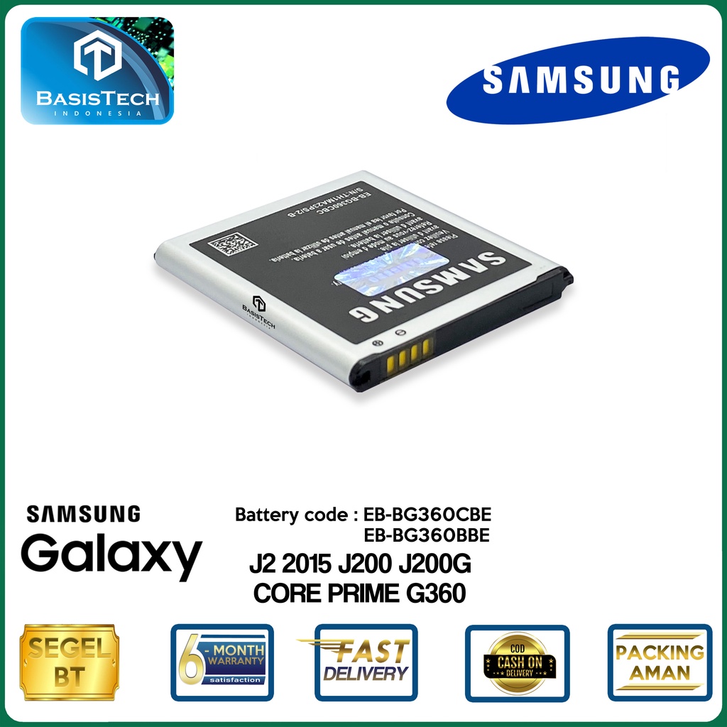 BATERAI SAMSUNG J2 2015 J200 J200G - Core PRIME G360 - EB-BG360BBE - ORI99 BEST QUALITY