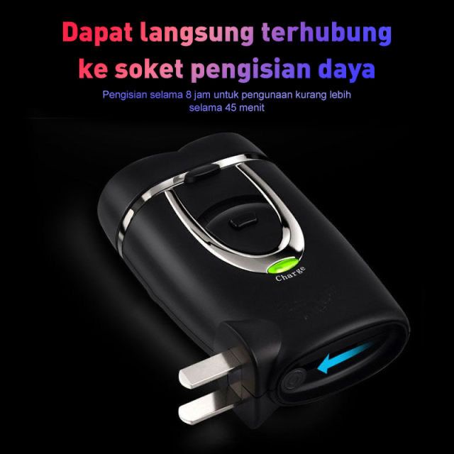 ALAT CUKUR RAMBUT 2 KEPALA / ALAT CUKUR RAMBUT KEMEI / ALAT CUKUR RAMBUT PORTABLE FREE BUBBLE VD