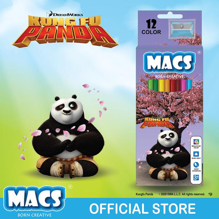 

Pensil Warna MACS Kung Fu Panda 12 color pencils Best Seller