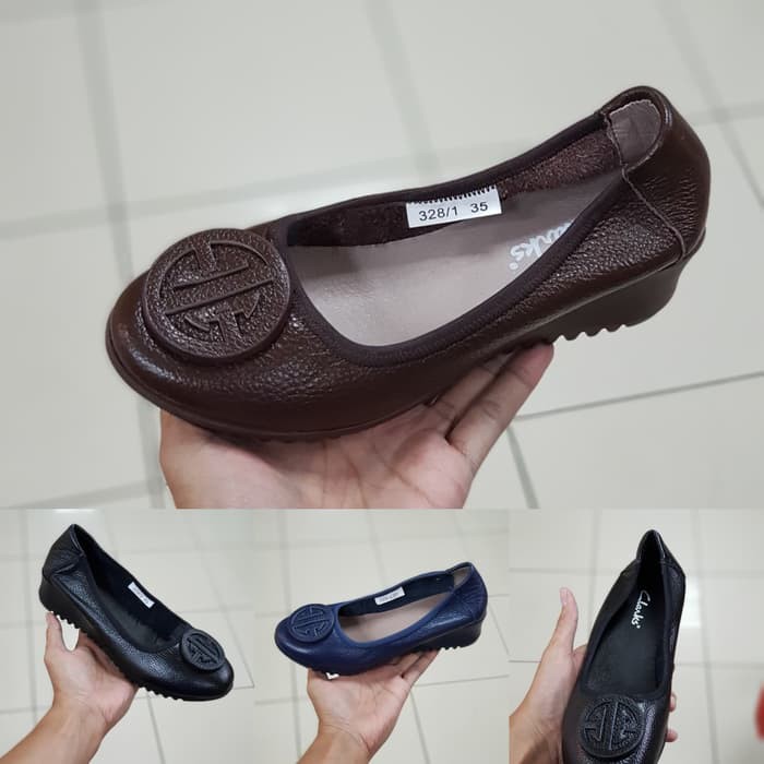 Sepatu CLARKS WEDGES/Sepatu wanita Clarks wedges