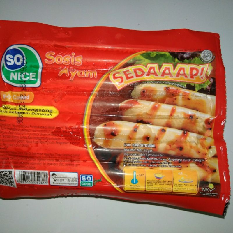 

So Nice Sosis isi 15pcs 375gr