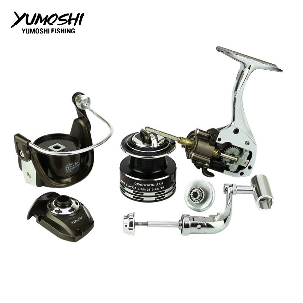 YUMOSHI BY3000 Reel Pancing Spinning 12+1 Ball Bearing 5.2:1