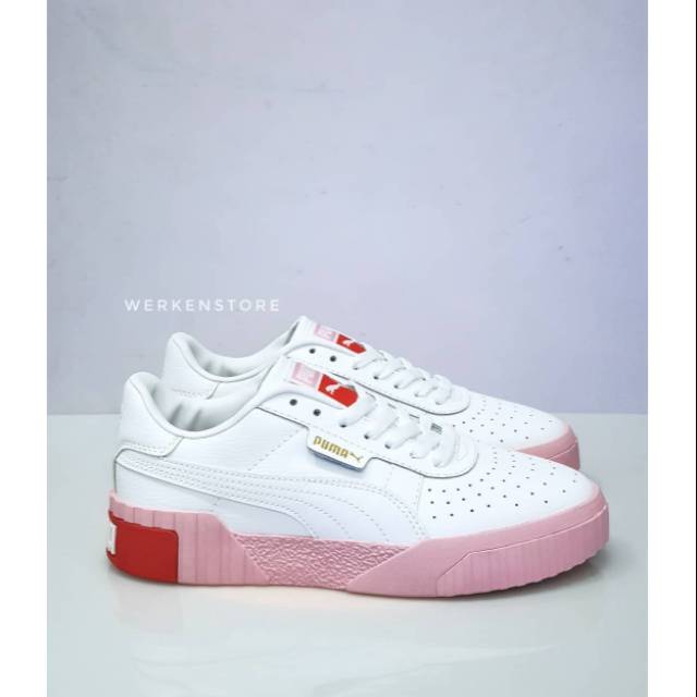 

Puma Cali White & Pink Leather