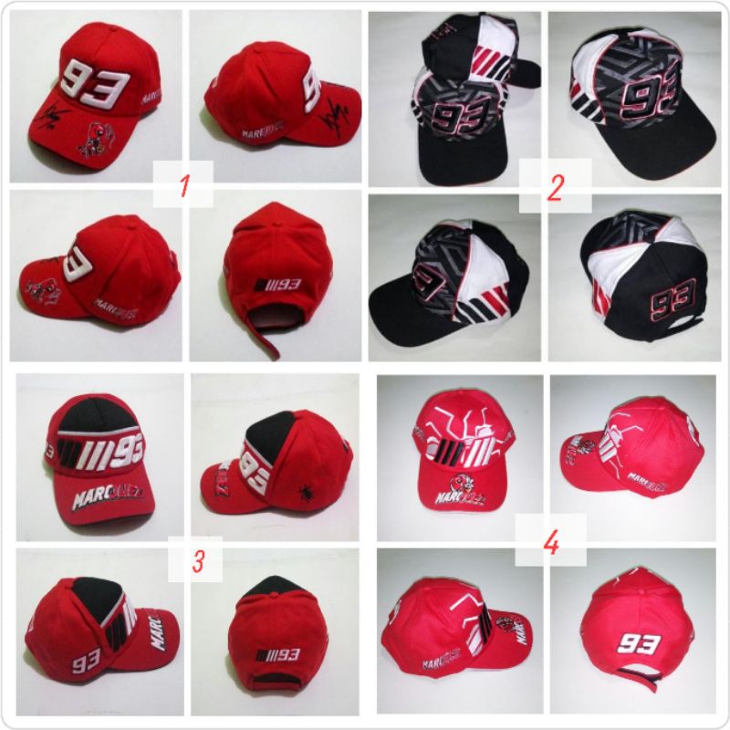 Topi motogp limited edition topi marquez 93 mm93 honda team motogp