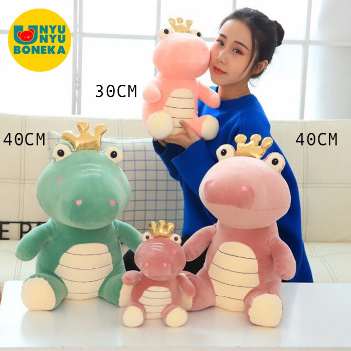 Booneka Buaya Mahkota lembut 40CM crocodile animal kado baby kids sovenir aligator