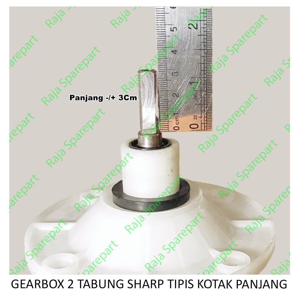 Gearbox Mesin Cuci 2 Tabung Sharp Tipis Kotak Panjang GB15 GHKJ