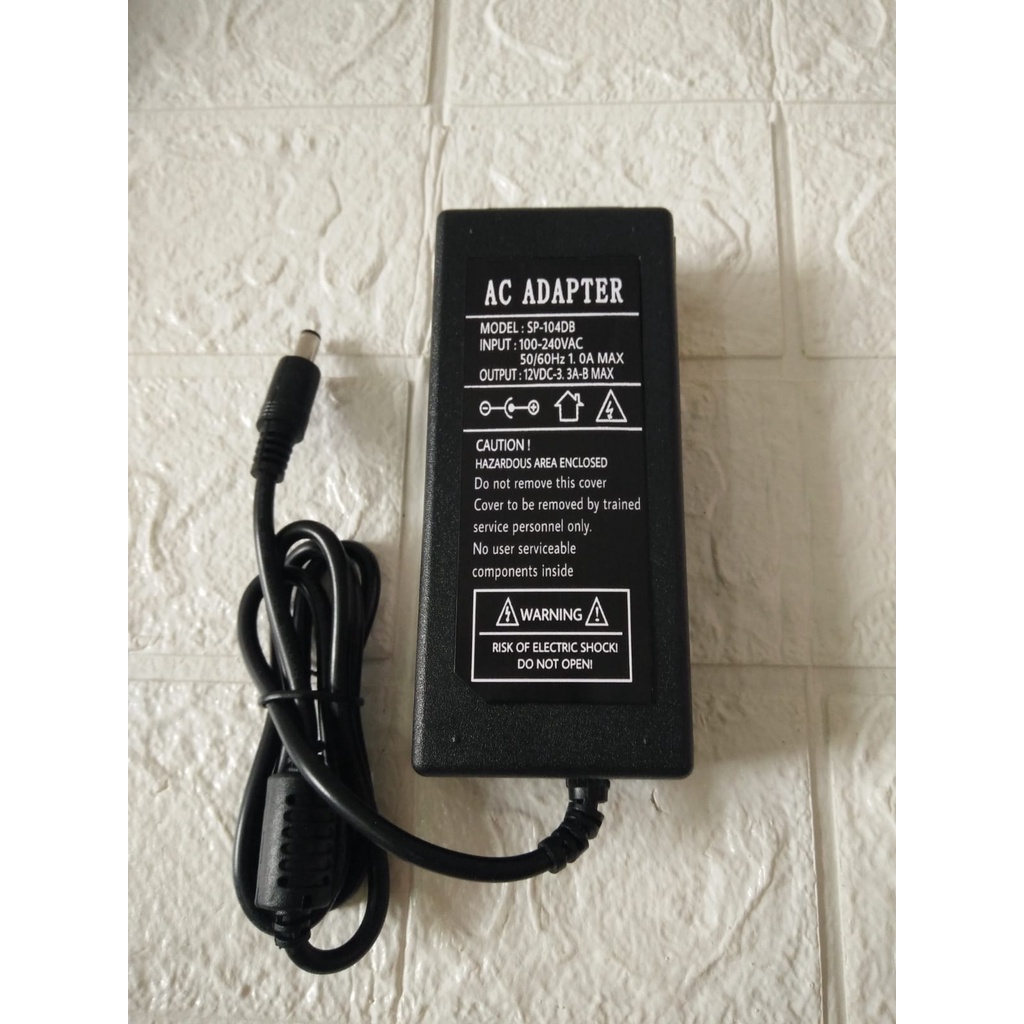AC ADAPTER 12VDC 3.3A-B MAX model: SP-104DB